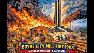 Boyne City Mill Fire, 1908: White Pine Burns 🔥