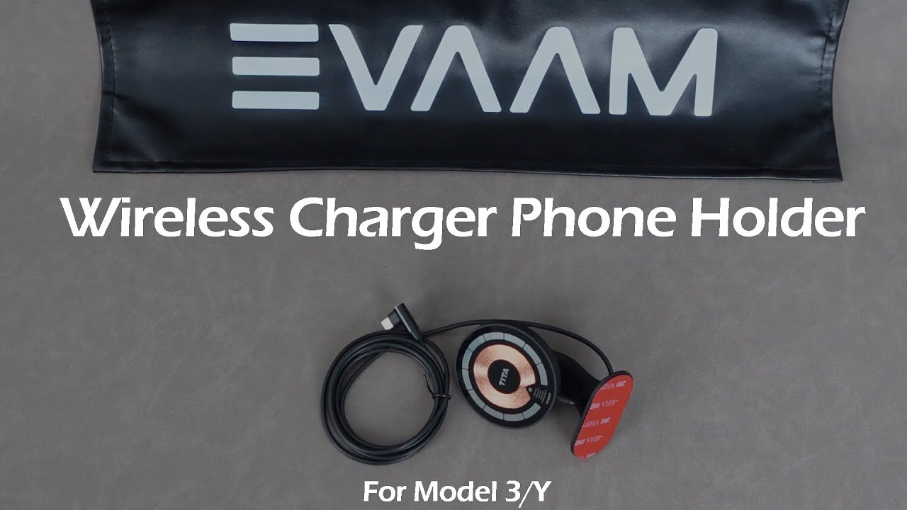 Tesla Wireless Charger Phone Holder For Model 3Y Accessories YouTube