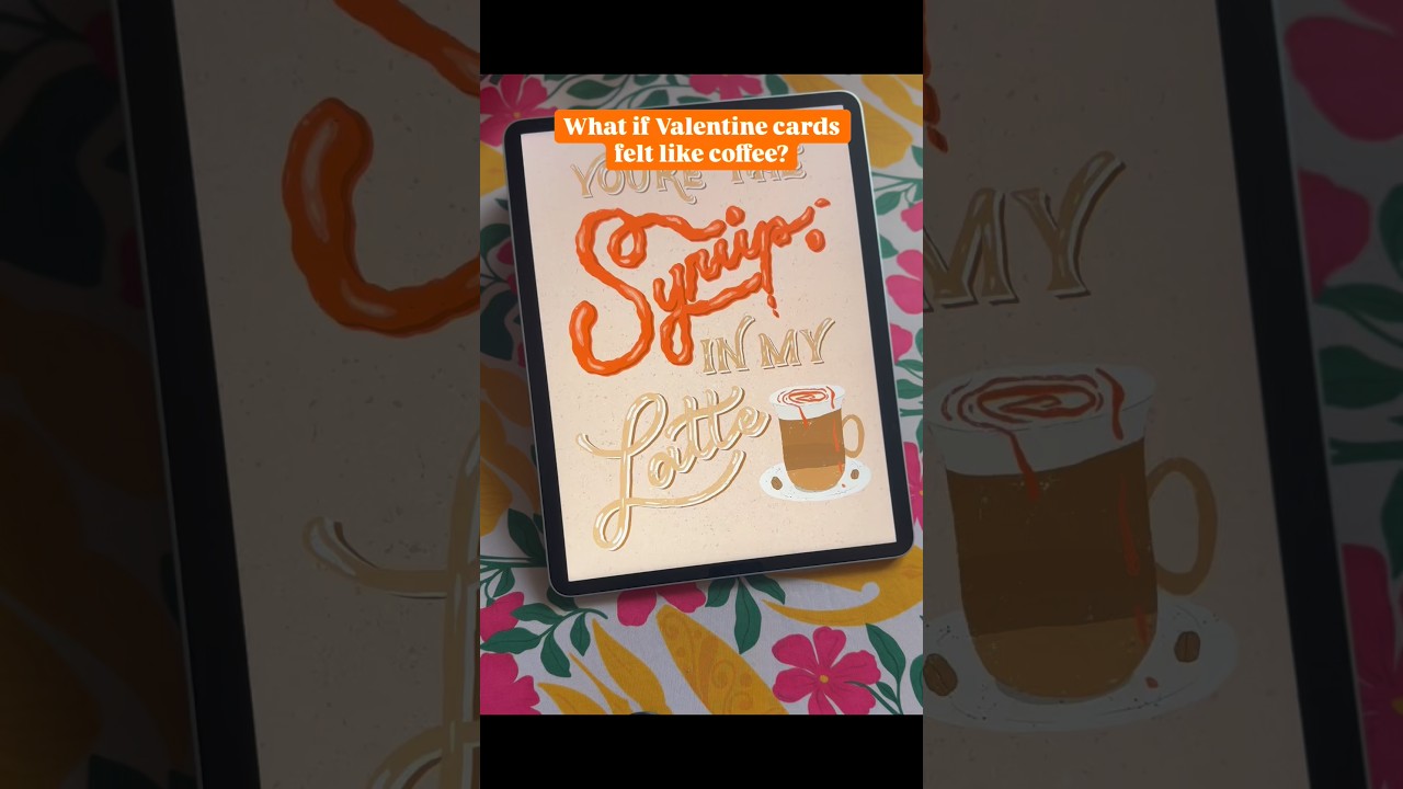 As a coffee lover I had to create this unique Valentine cards collection 