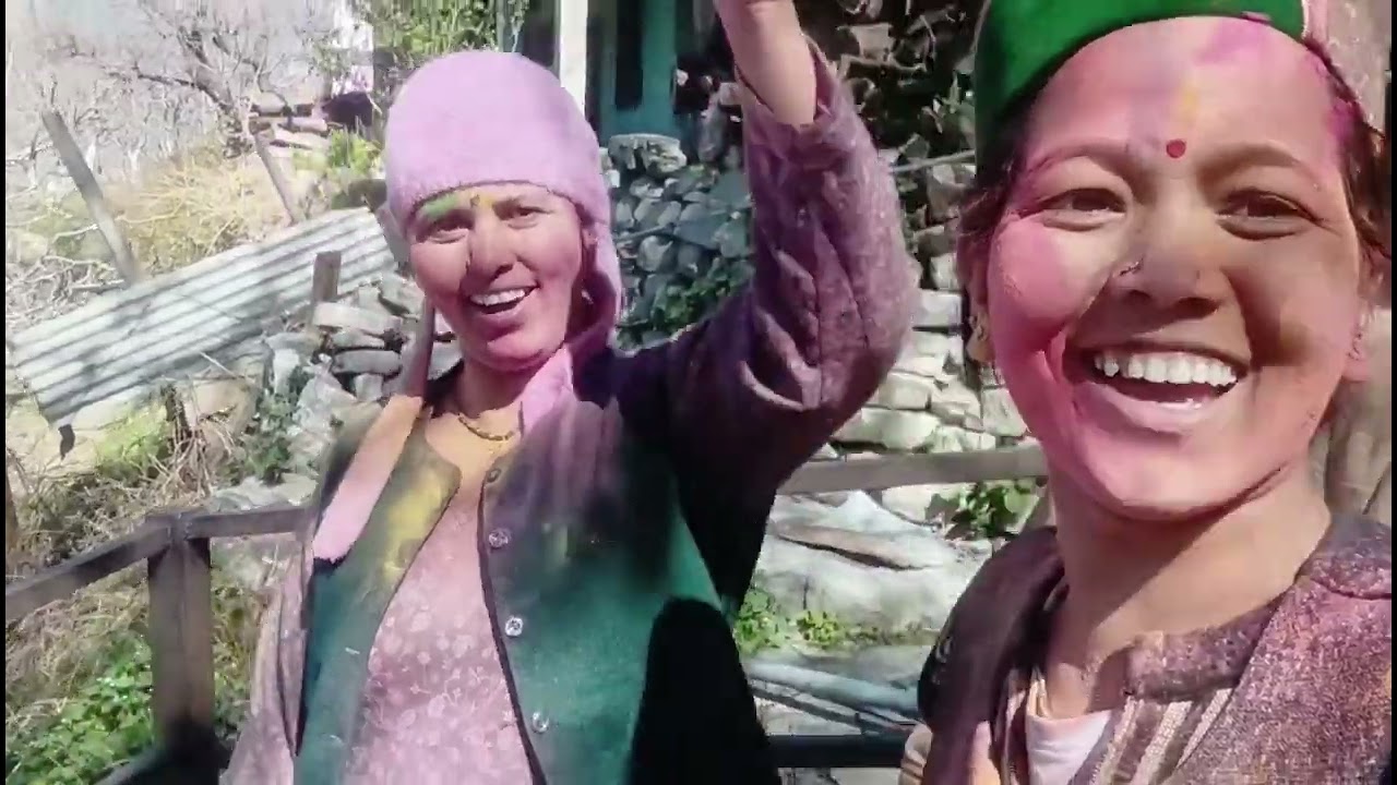 Holi special vlog fst time holi celebrate kiya nichar me itne time bd