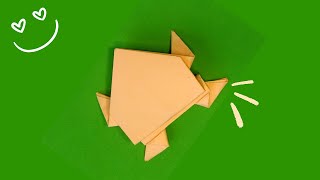 Como Fazer Sapinho Origami Que Pula