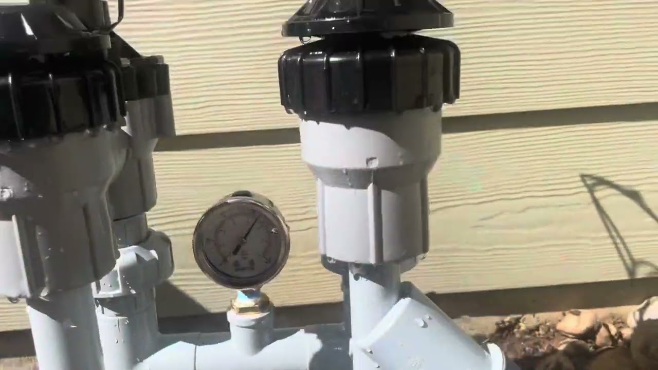 Custom sprinkler system with pressure gauge.￼