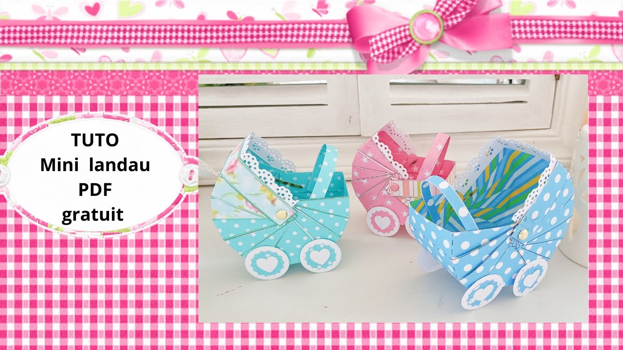 TUTO mini landau PDF gratuit #scrapbook #scrapbooking