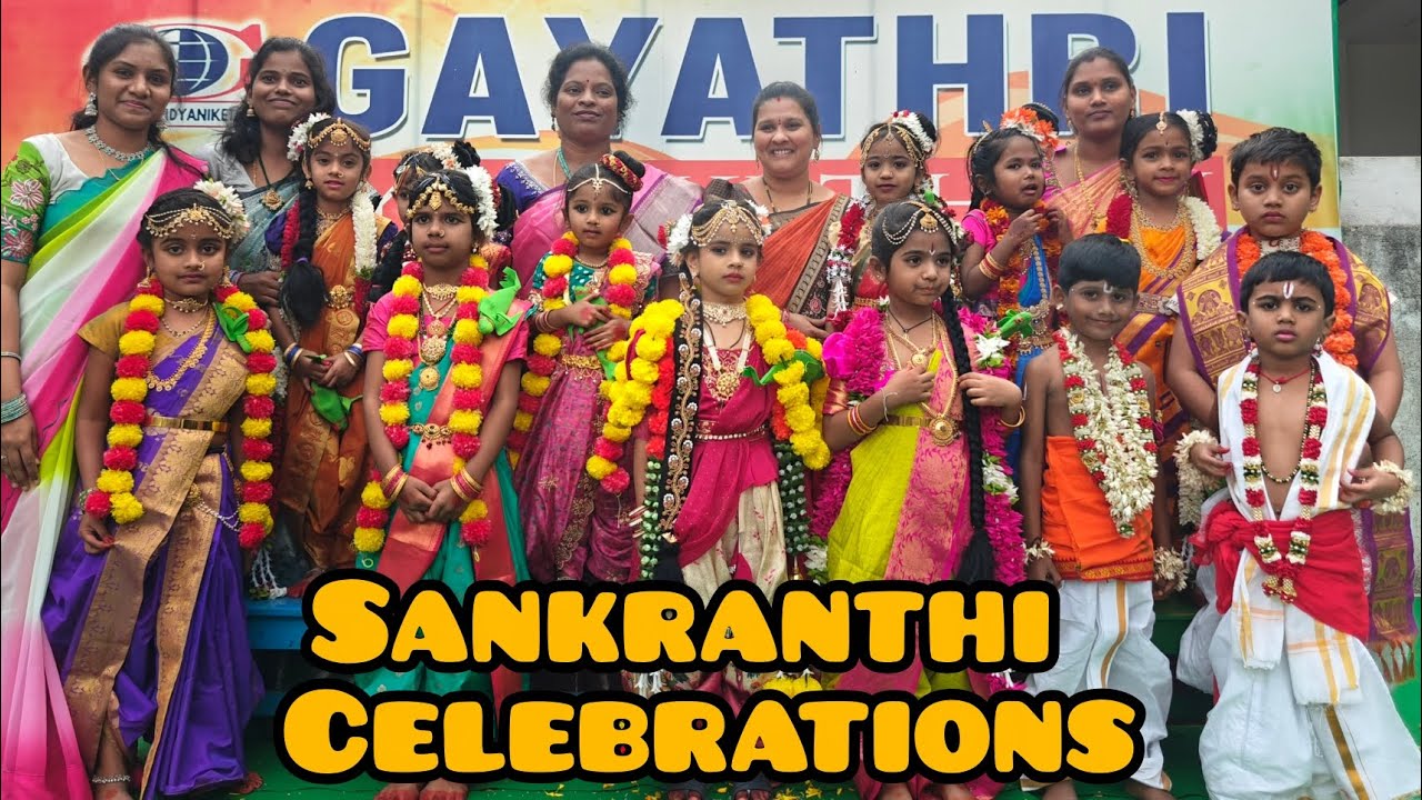 Sankranthi Celebrations at Gayathri vidyanikethan, peddapalli for primary students
