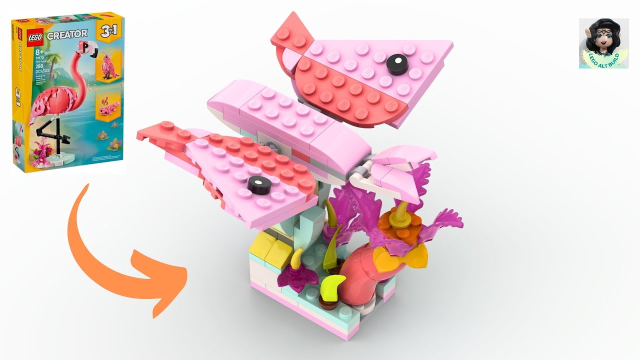 BUTTERFLY Lego creator 31128 ideas How to alt build - YouTube