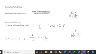 Probability 2   Calculating Probabilities