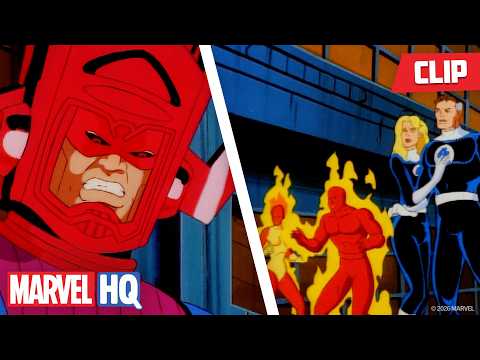 The Fantastic Four Team-Up Against Galactus 4๏ธโฃโก๐๏ธ | Fantastic Four | @MarvelHQ