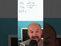 Dividing Fractions Gets Messy (Unless You Do This) #maths #algebra #tutorial
