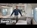 Walk Through Tour 2020 Airstream Bambi 22FB Travel Trailer