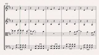 Wake Me Up String Quartet Sheet Music Cover Avicii