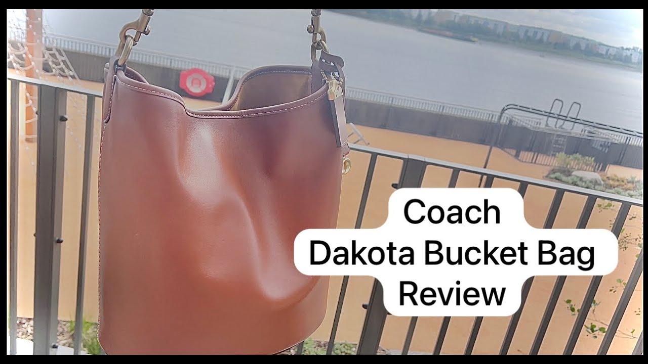 Coach Women's Dakota Leather Bucket Bag Black
