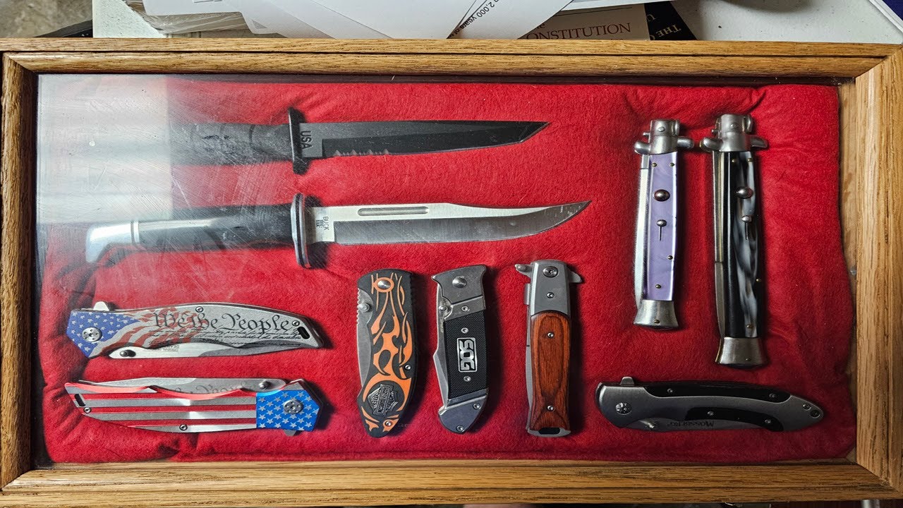 DIY Knife Collection Display Case