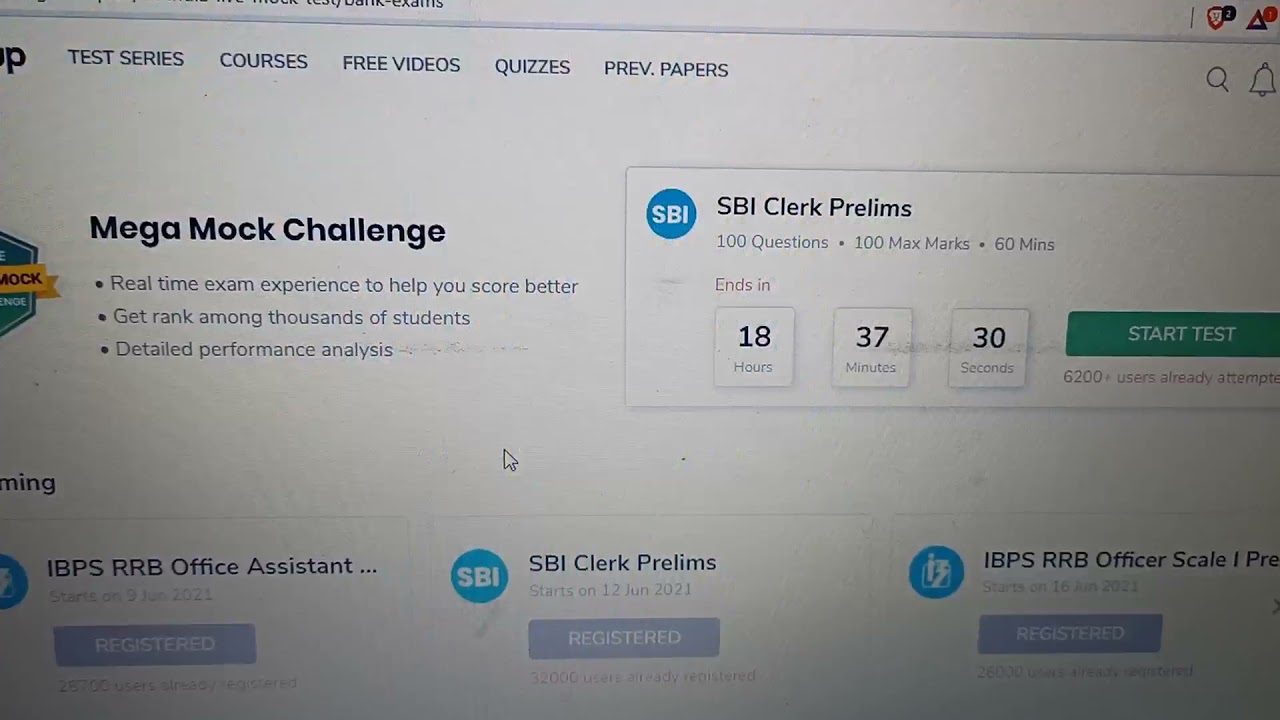 MEGA MOCK Challenge and 2 more Free Live Mock Test 😊📝