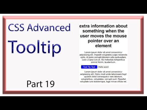 CSS Advance Tooltip Hindi