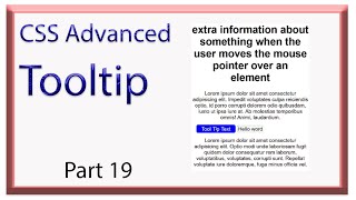 CSS Advance Tooltip Hindi