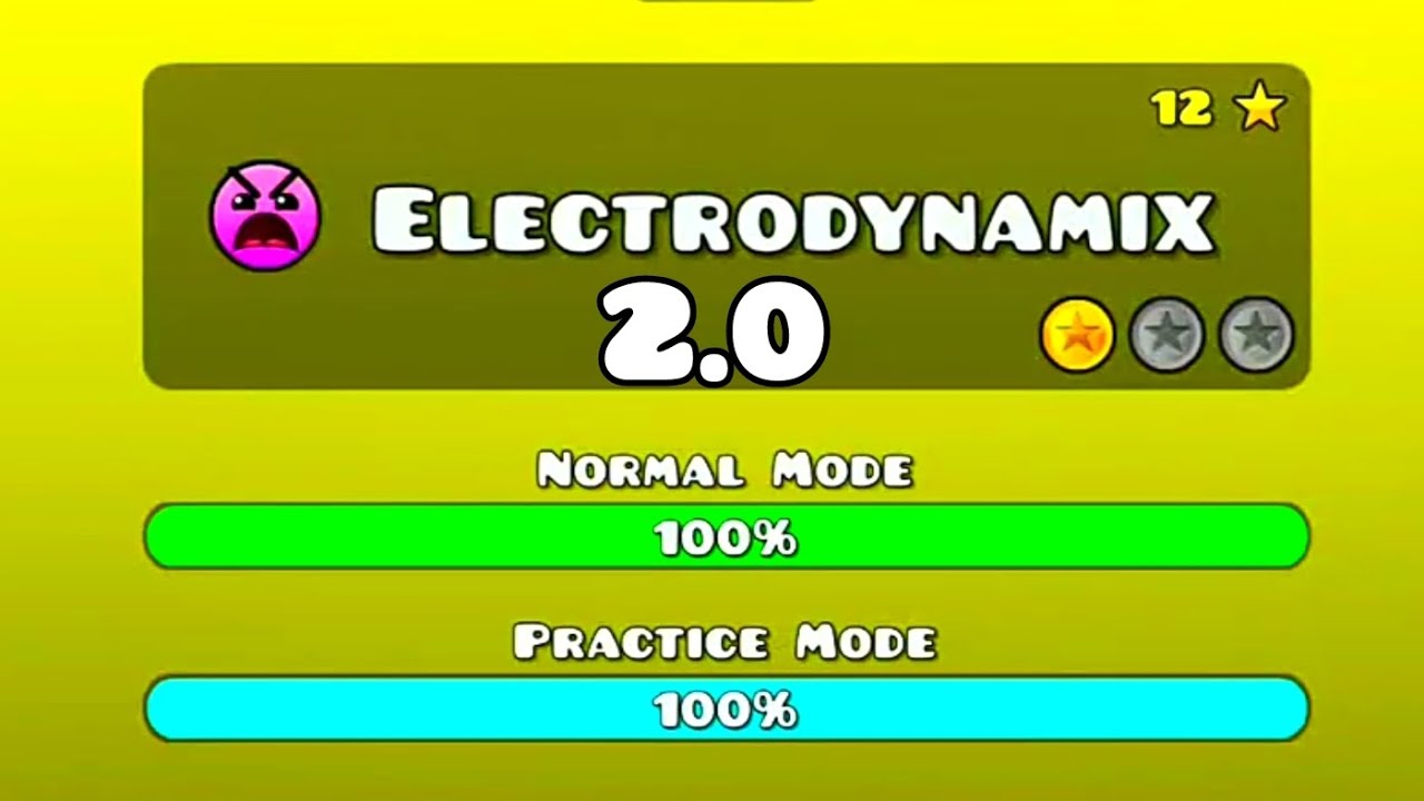 Electrodynamix 2.0 100% Geometry Dash