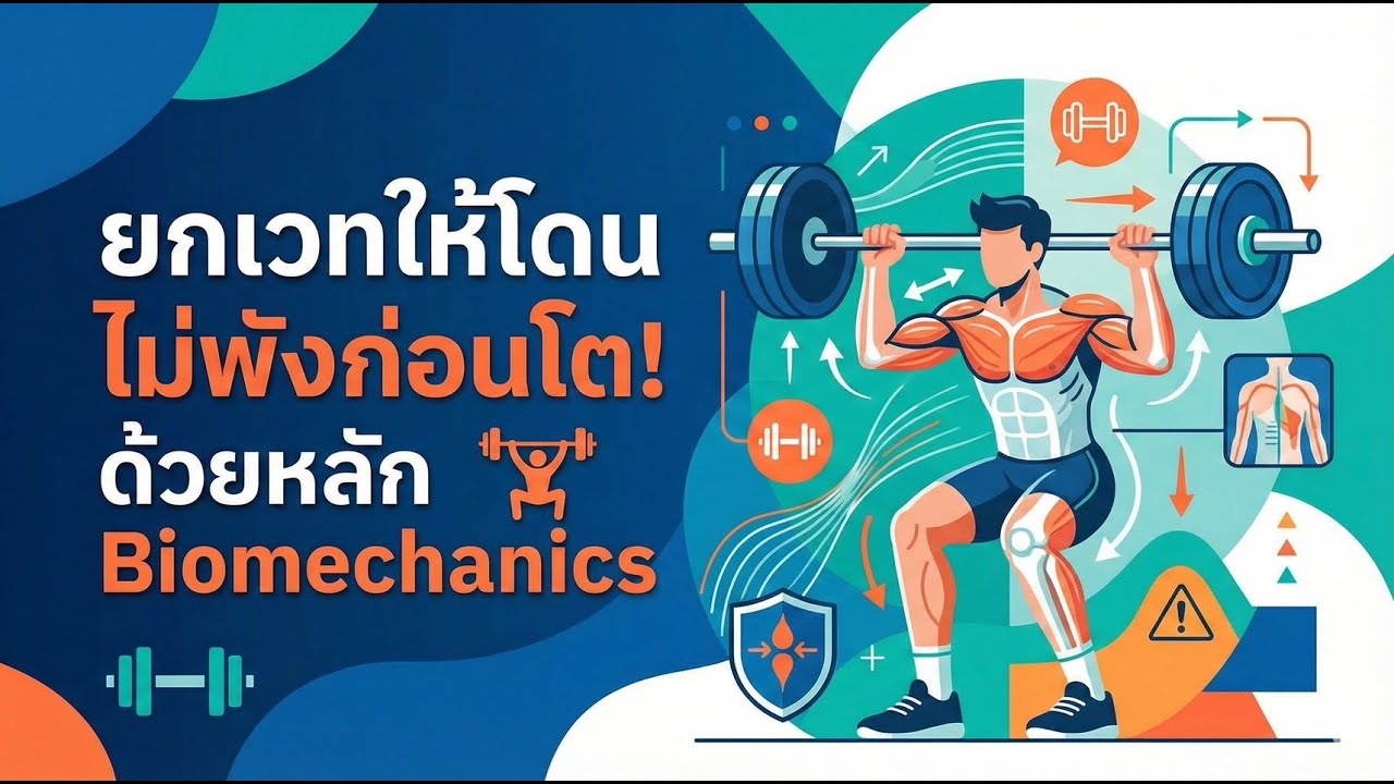 ยกเวทให้โดน ไม่พังก่อนโต! ด้วยหลัก Biomechanics 🏋️‍♂️