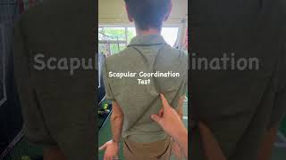 SCAPULAR COORDINATION TEST