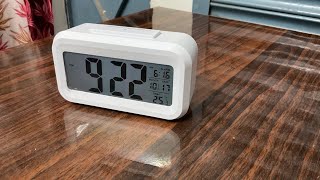 Unboxing my new Study table clock | Kadio digital white clock | #neet #pw #neetaspirant