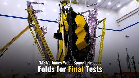 NASA’s James Webb Space Telescope is folded and ready for its final suite of testing.