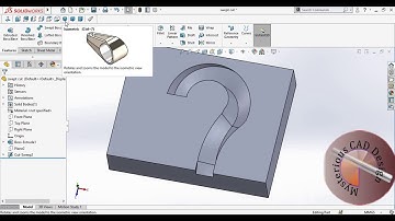 Solidworks Swept cut Tutorial for Beginners |How to use Swept cut in Solidworks #13
