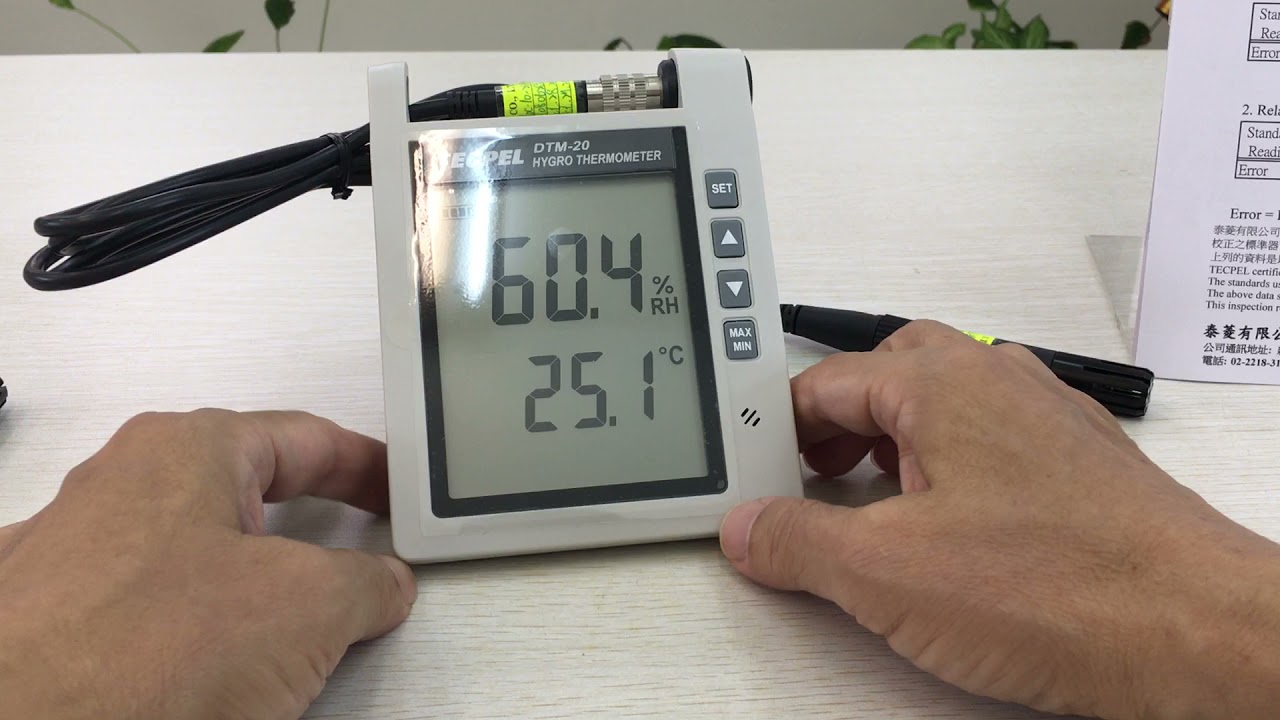 TECPEL, How to calibrate Thermo Hygrometer? 