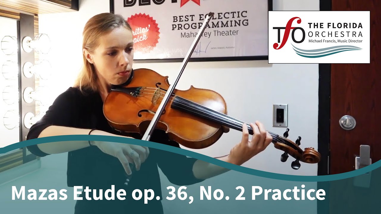 Mazas Etude op. 36, No. 2 Practice - YouTube