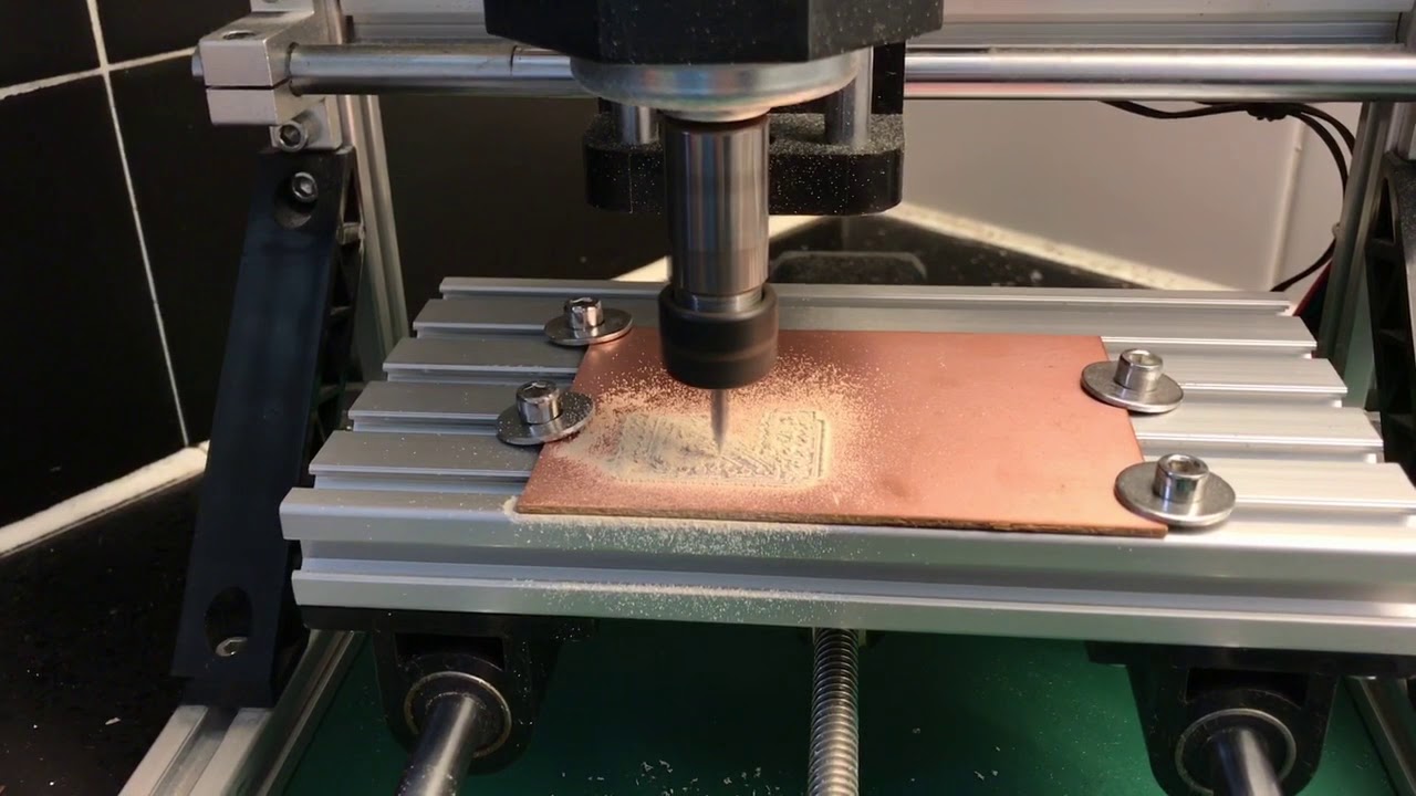 Mini Cnc Pcb Home make PCB with small CNC machine - YouTube