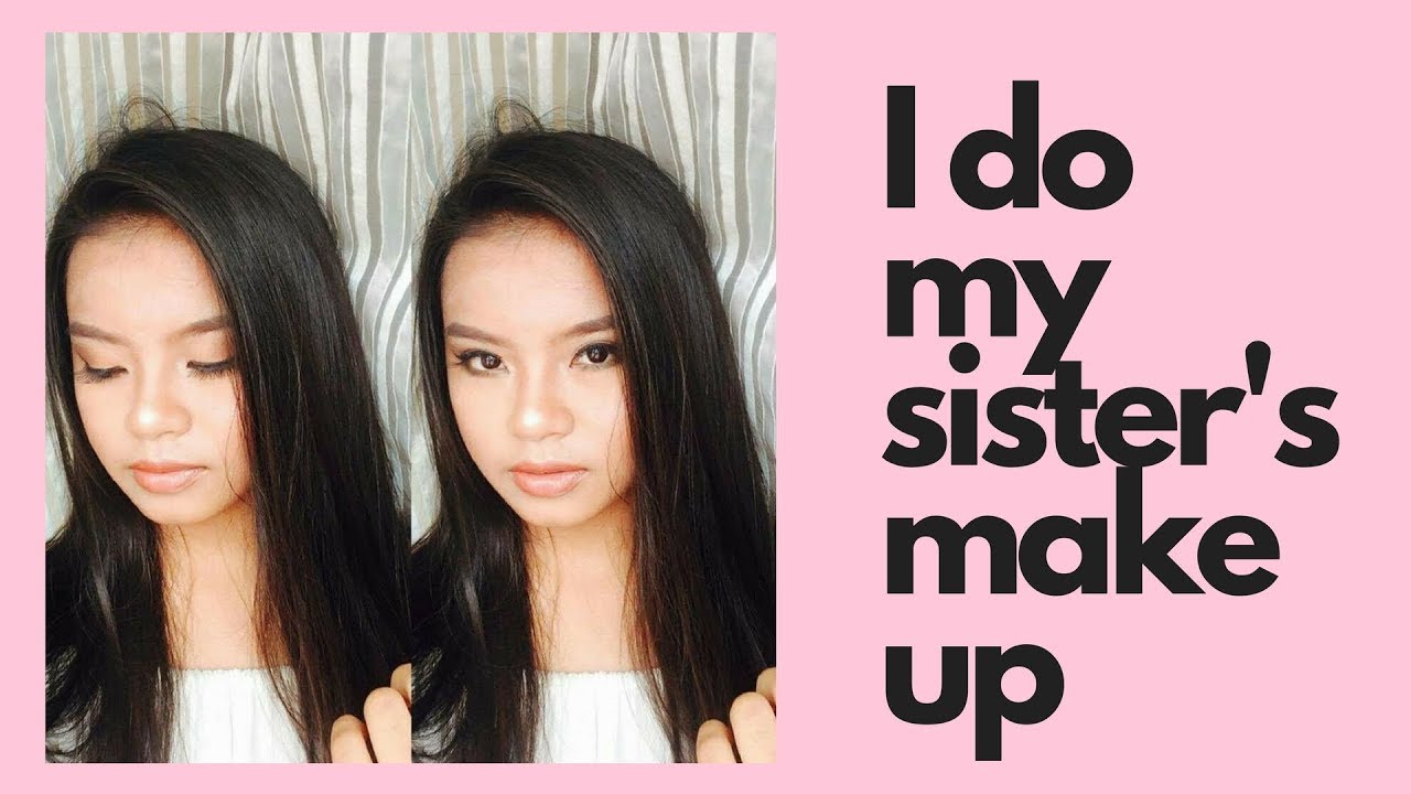 Making of sisters. Макияж для сестры из ТТ. Sister does my Makeup. Make up sisters Multic illustration.
