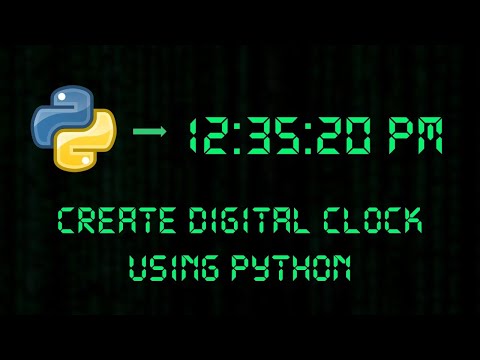 How to Create a Digital Clock Using Python? || Digital clock ||Python Programming using Tkinter