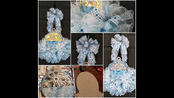 Snowflake Flake Rail Wreath Tutorial