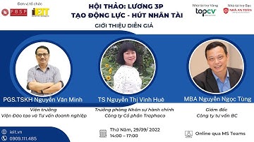 [Hội thảo] Lương 3P: Tạo động lực - Hút nhân tài