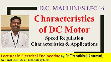 DCM 16 Characteristics of DC motors