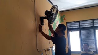 Cara Memasang Kipas Angin Dinding