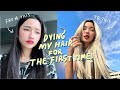 Dying my hair for the first time! ย้อมสีผมครั้งแรกในชีวิต ลุคสายฝอ baddie มากก  | Itim’s stuff