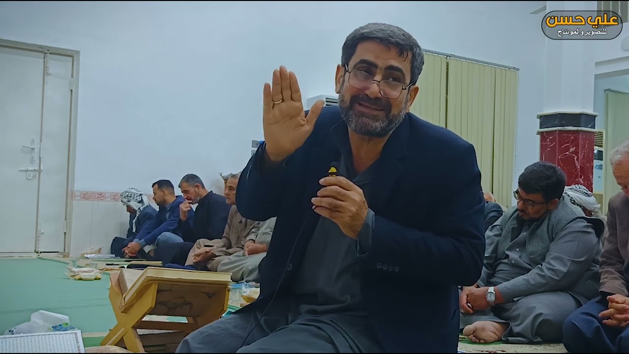 من مسجد الإمام الهادي (ع)، حيث يتحدث السيد عبد المنعم الموسوي عن أهمية دعاء أبي حمزة الثمالي