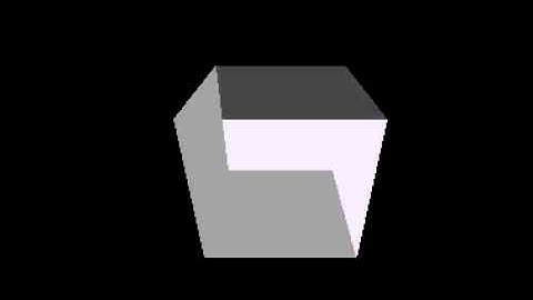 Transparent cube, rendered at actual Amiga 500 speed