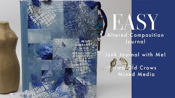 Altered Composition Journal | DIY gift idea | Junk Journal |  Easy Journal Project