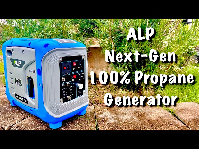 ALP 1,000-Watt 100% Propane-Powered, 60-hours long-lasting run time on a  20-lb tank Generator Review - YouTube