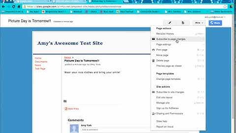 How to Create An Announcement Page in Google Sites