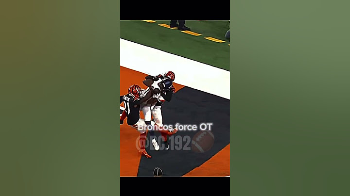 Broncos vs bengals crazy ending #footballshorts #nfl #football #edit