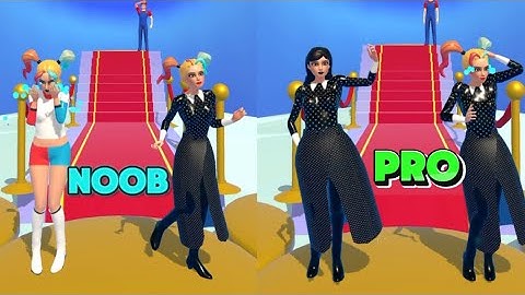 Noob Vs. Pro Gameplay! Build a Queen iOS and Android Game..