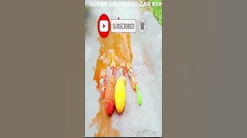 Experiment Car vs Coca Cola,Toothpaste,Mirinda Balloons,Slime|Crushing Crunchy & Soft Things by Car