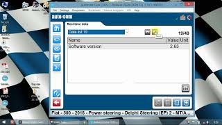 Autocom 2020.23 -  Fiat 500 - Power Steering - Real Time data
