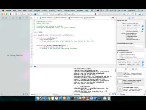 CREATE UITABLEVIEW USING VIEWCONTROLLER