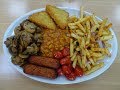 Fully loaded english vegetarian breakfast with a spicy indian twist at kenton lane cafe klc london