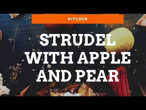 Strudel with apple