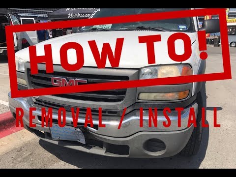 HOW TO – 2000 – 2006  GMC / CHEVY Sierra Front Bumper REMOVAL & Replacement