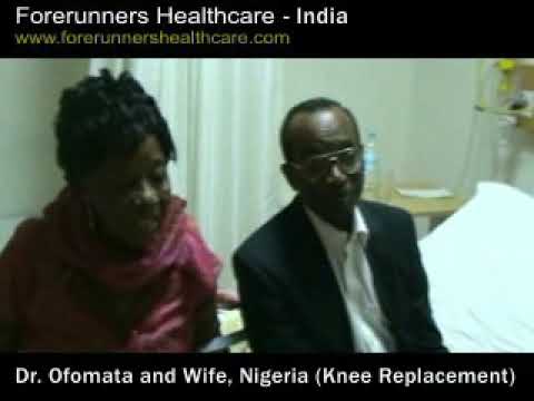 Ofomata from Nigeria avails Knee Replacement Surgery in India