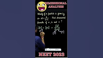 😲 Short Trick To Find Dimensions | NEET 2023 | @arunsirphysics